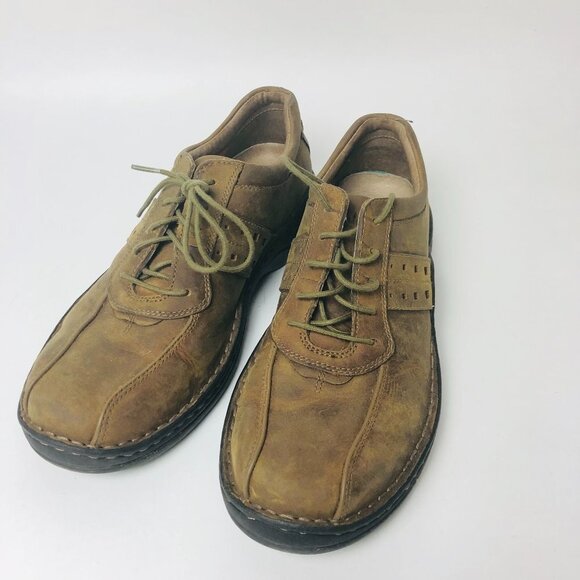 Clarks Casual Oxford Shoe 73108 Brown Leather Mens 8 M...